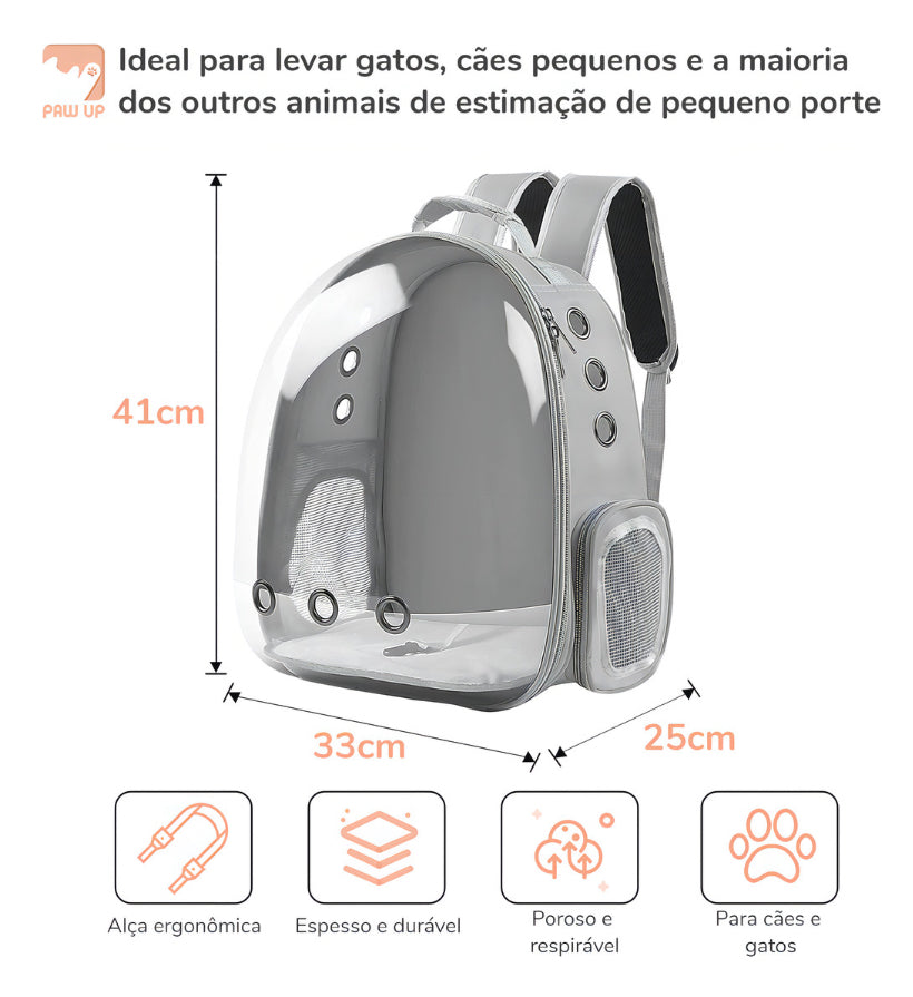 🚀🐾 Mochila Estilo Espacial para Mascotas – Viaja Seguro y con Estilo 🐶🐱✨