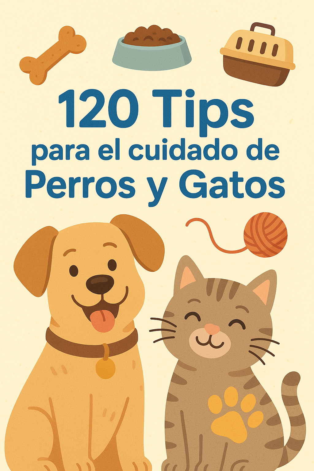 120 Tips para el cuidado de perros y gatos. Ebook Digital