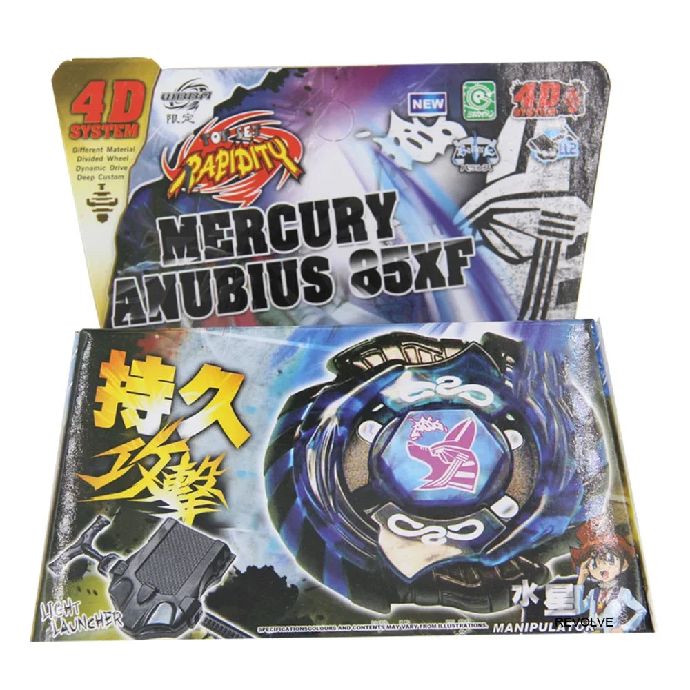 B-X TOUPIE BURST BEYBLADE Toys Spinning Top METAL FUSION BB106 4D FANG LEONE 130W2D LAUNCHER PACK for Kid Toys
