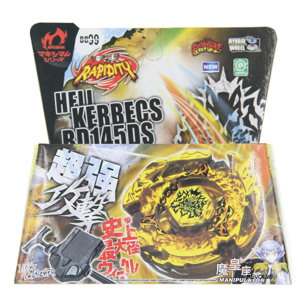 B-X TOUPIE BURST BEYBLADE Toys Spinning Top METAL FUSION BB106 4D FANG LEONE 130W2D LAUNCHER PACK for Kid Toys