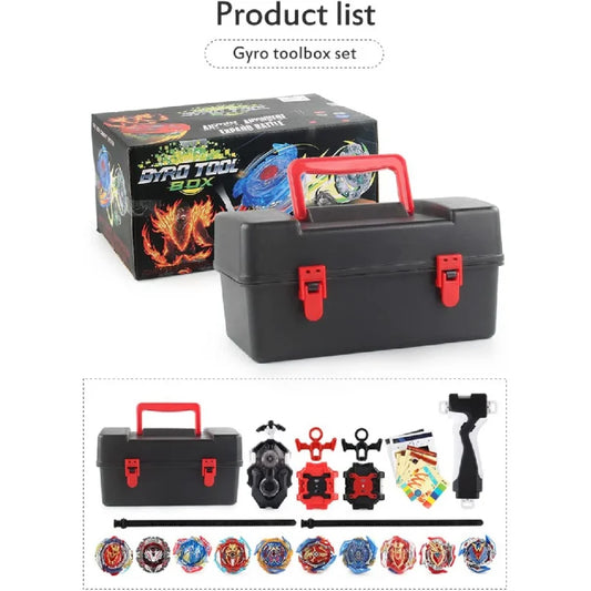 10 Pieces Bey Beyblade Top, 3 Two-Way Transmitters, Zest Achilles Montevarchi Li with Portable Box Blade Kids Gift