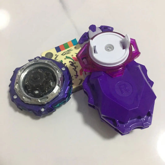 B-186 Roar Bahamut with B-184 Purple Custom LR Launcher Spinning Tops Toys Set for Children