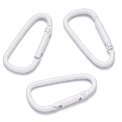 5pcs/Lot 46x23mm D Carabiner Hook Colorful Alloy Keychain Snap Clip Hooks For Making Jewelry Key Ring Connector DIY Findings