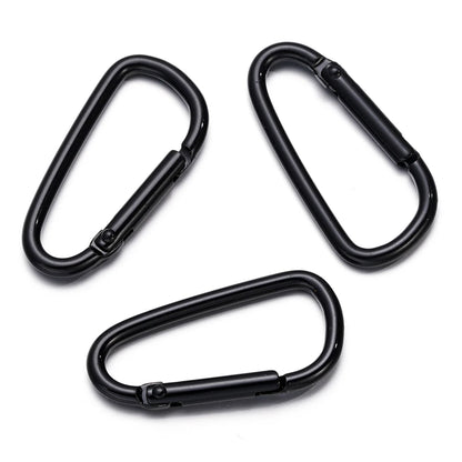 5pcs/Lot 46x23mm D Carabiner Hook Colorful Alloy Keychain Snap Clip Hooks For Making Jewelry Key Ring Connector DIY Findings